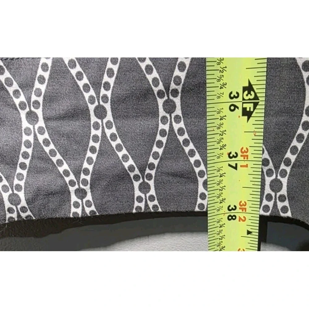 Robbie Bee‎ Womens Sz 14Sleeveless Geometric Print Gray/White Lined Sheath Dress